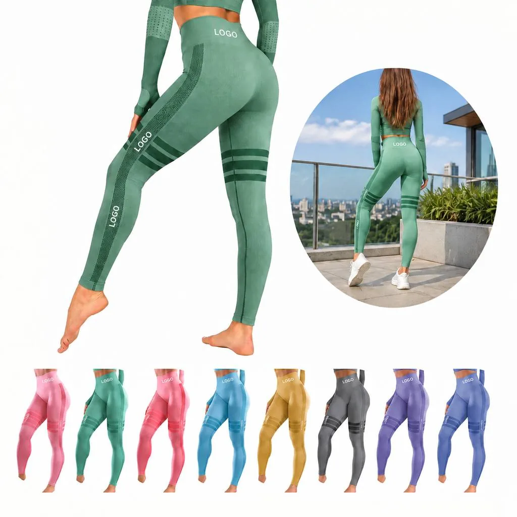 High-Waist Seamless Yoga Leggings for Women