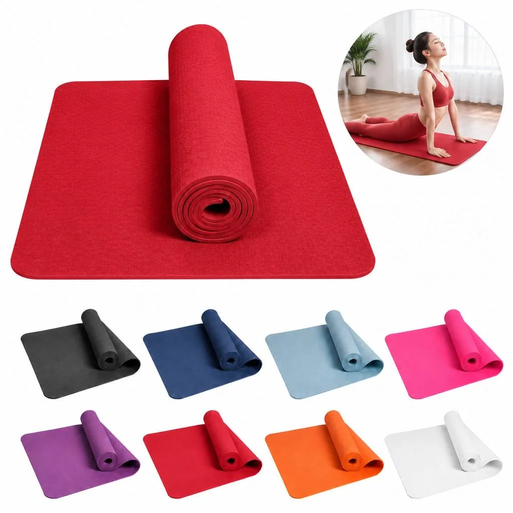 Non-Slip Cushioned Exercise Mat for Yoga and Pilates 2