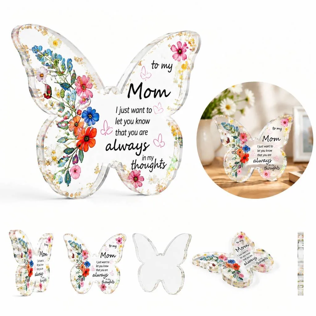 Colorful Butterfly Acrylic Desk Art Decorative Ornament 2