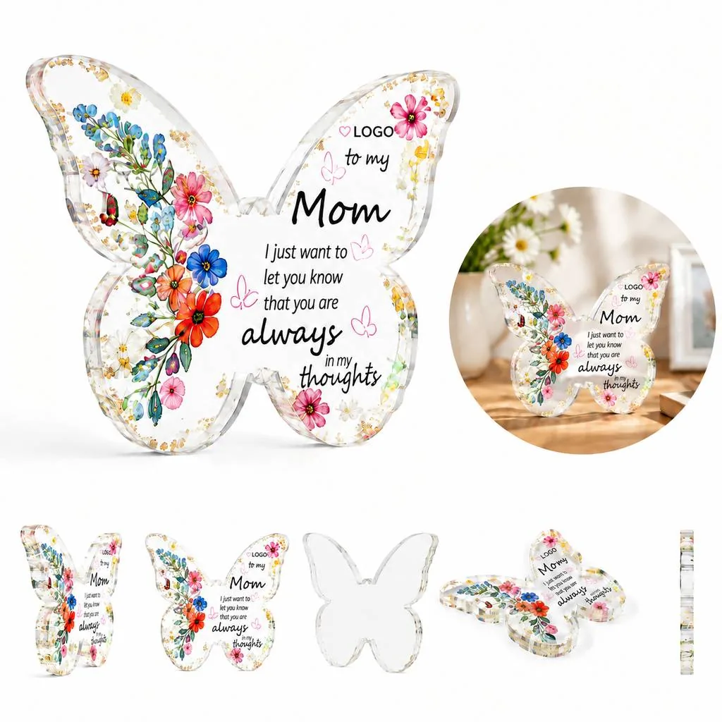 Colorful Butterfly Acrylic Desk Art Decorative Ornament