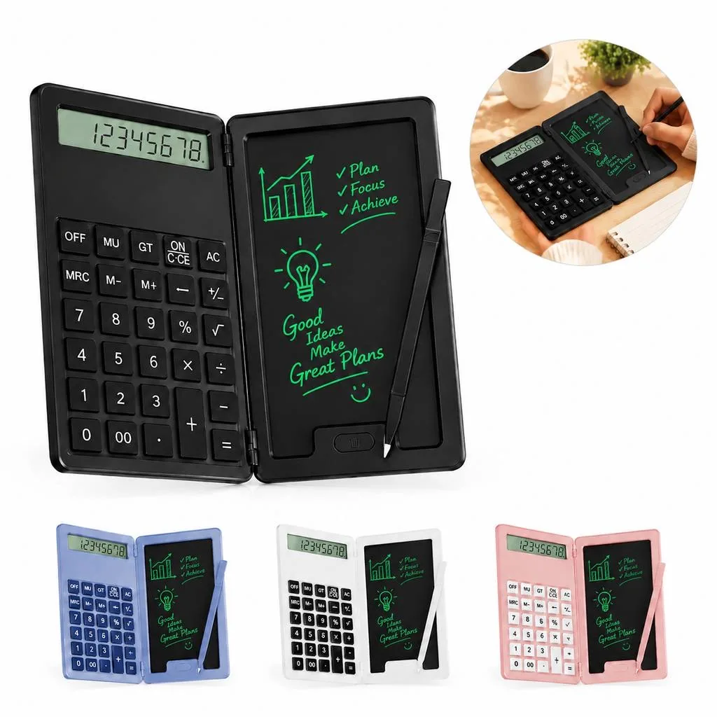 Multifunctional LCD Writing Tablet with Calculator Keypad 2