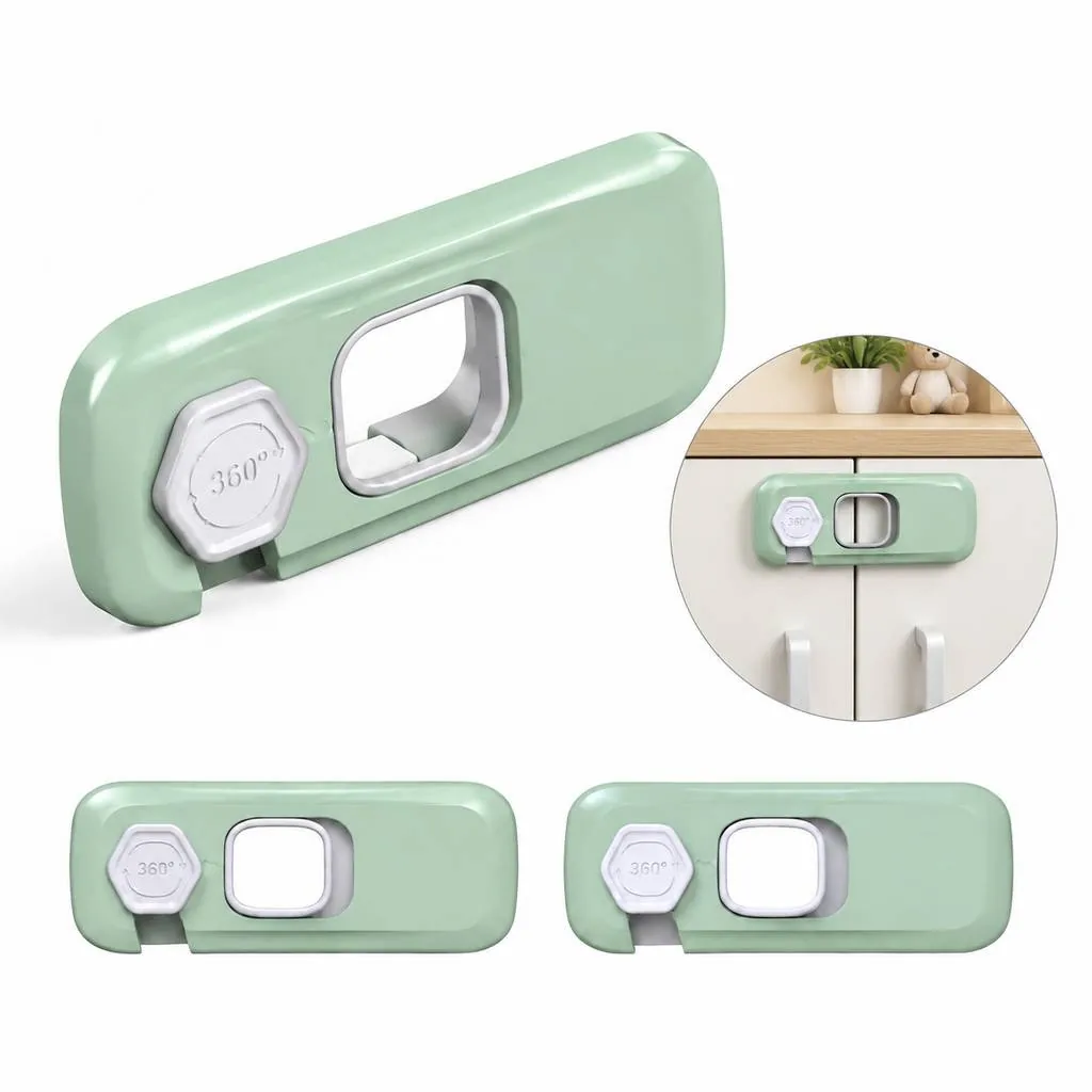 Child Safety Drawer Lock with Adhesive Mount 2