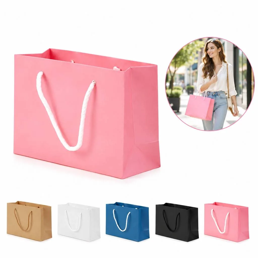 Plain Paper Gift Bag for Birthdays and Weddings 2