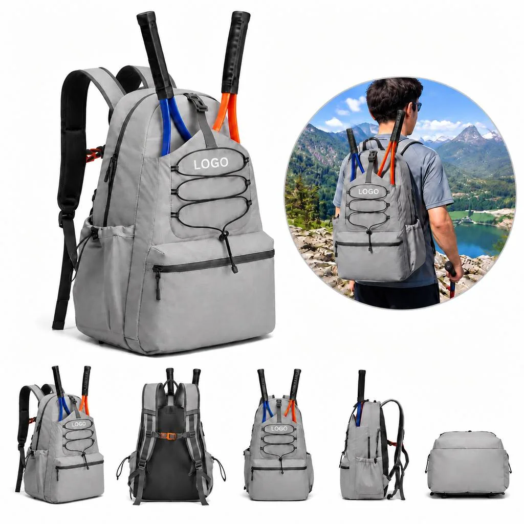 Tennis Bag with Separate Shoe Pocket