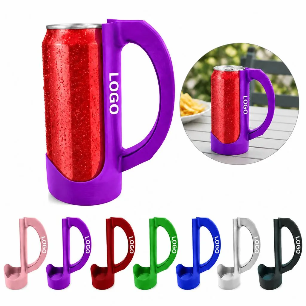 Portable Insulated Slim Can Cooler with Handle for Drinks