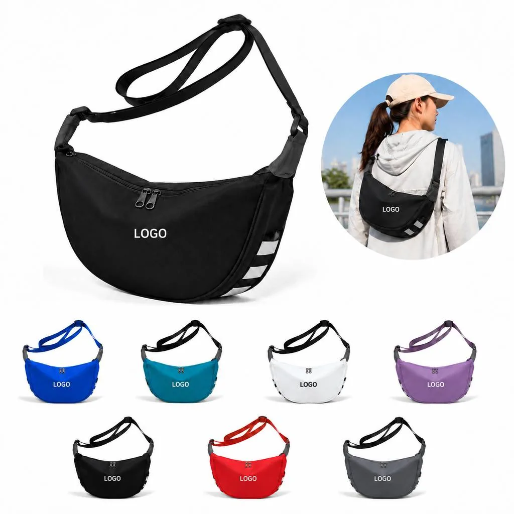 PU Crossbody Daypack for Travel with Multiple Compartments