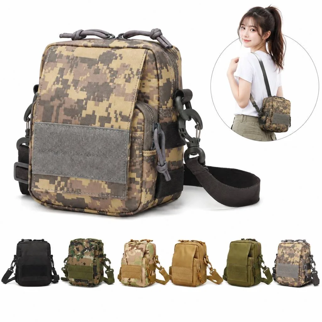 Water-Resistant Oxford Waist Pouch for Outdoor Use 2