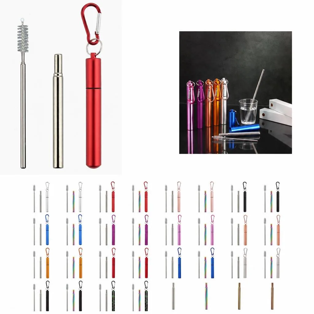 Reusable Telescopic Stainless Drink Straw 2