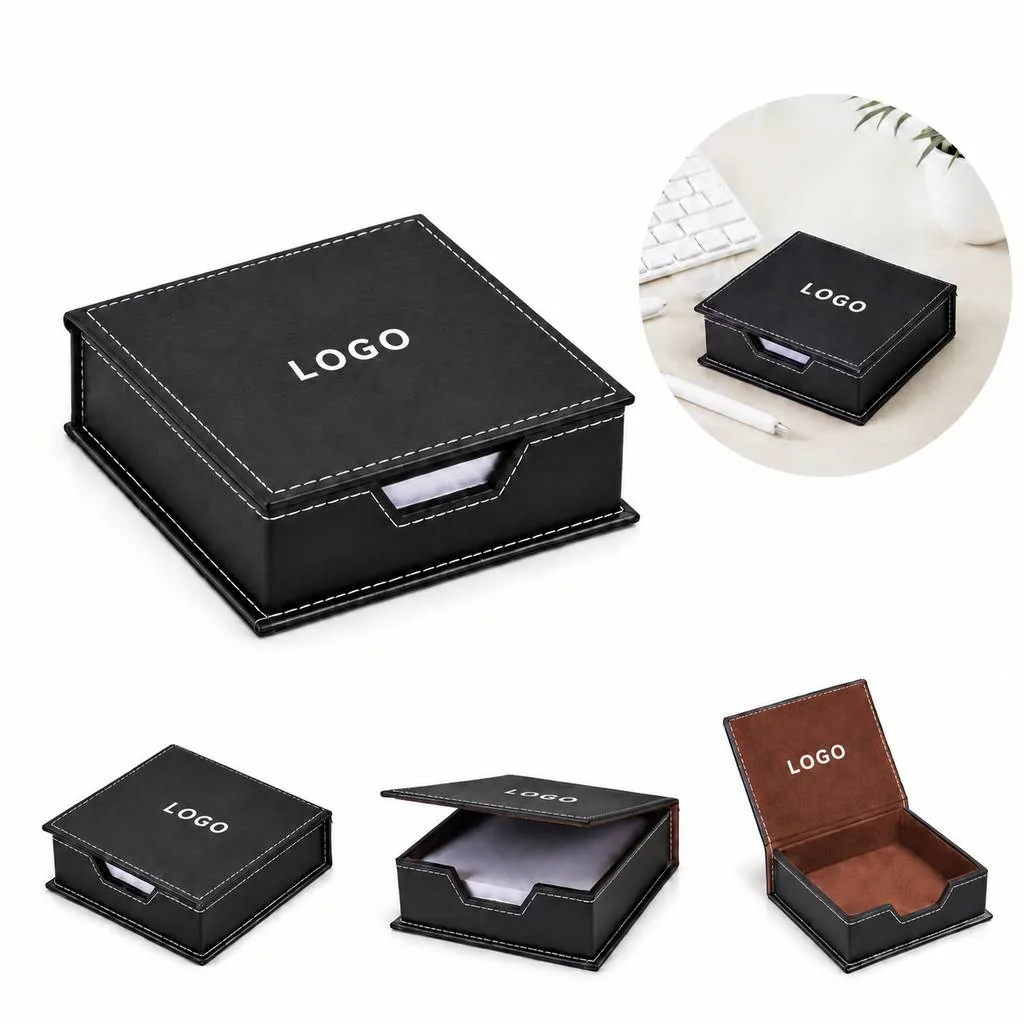 Elegant Leather Desk Organizer with Stitched Compartments