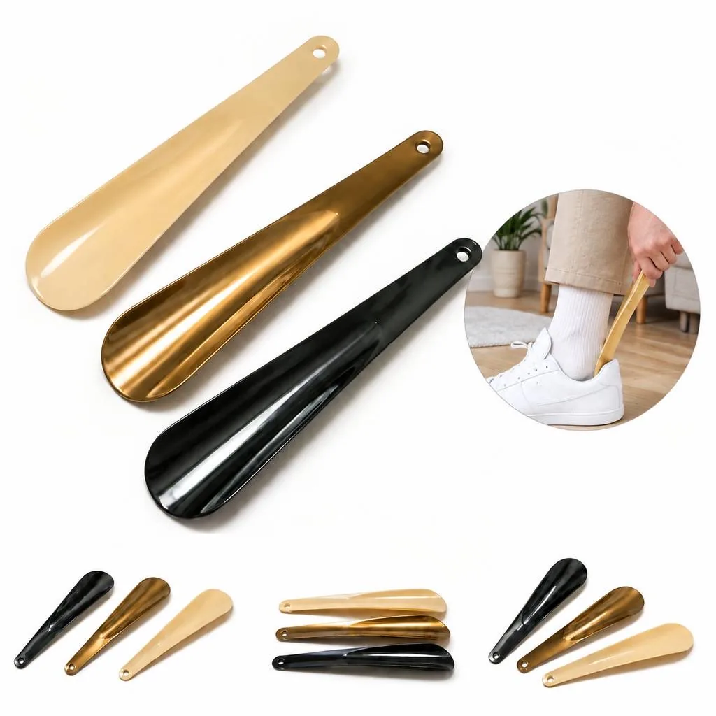 Ergonomic Plastic Shoehorn with Easy-Grip Long Handle 2