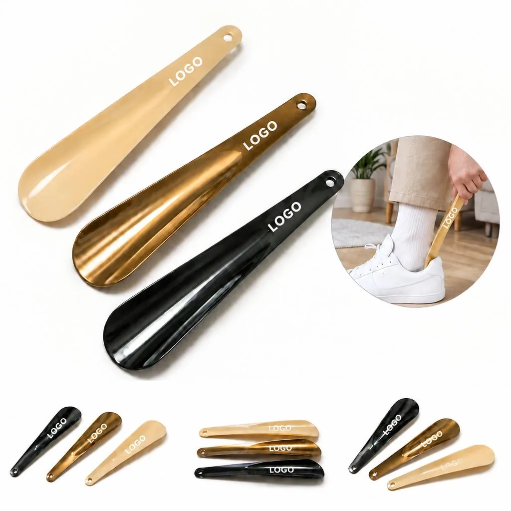 Ergonomic Plastic Shoehorn with Easy-Grip Long Handle