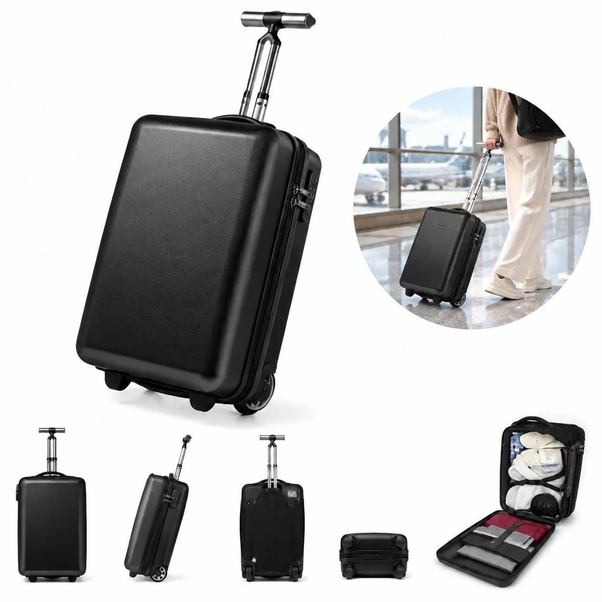 Water-Resistant Hard Case Business Travel Backpack 2