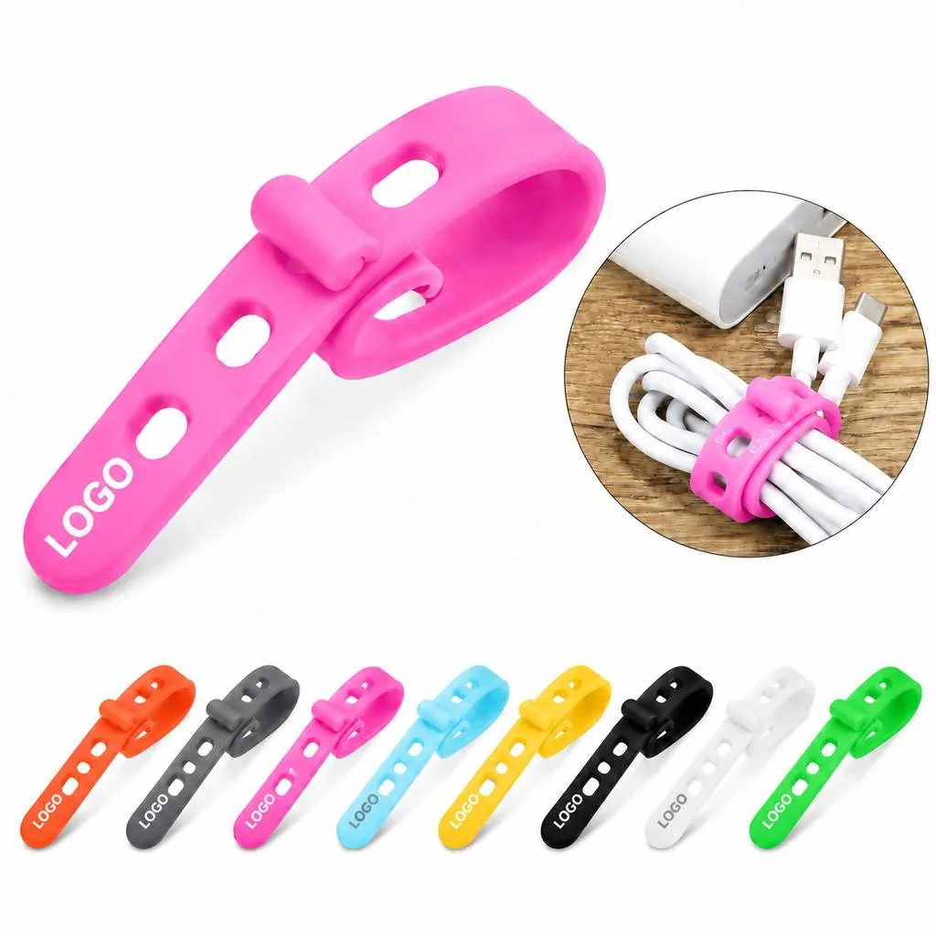 Flexible Silicone Cable Wrap for Tidy Cord Management