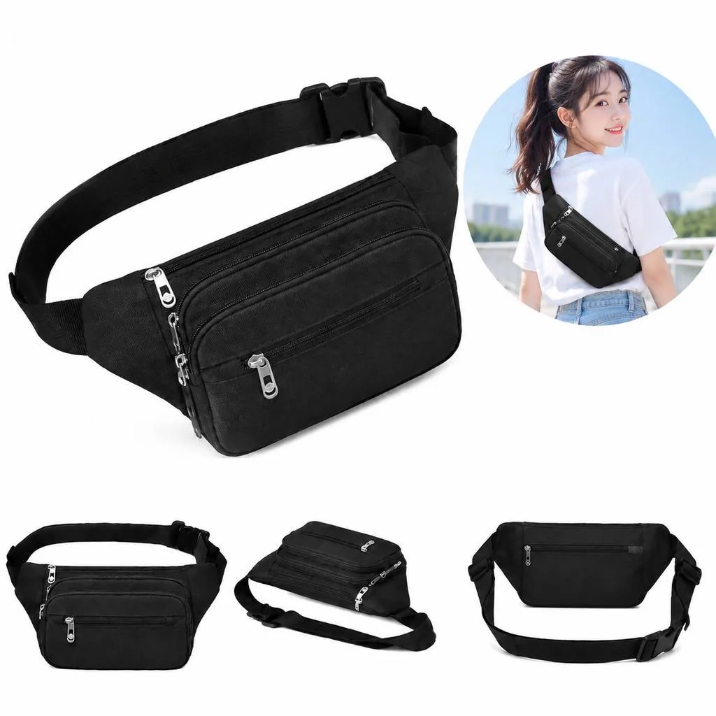 Hands-Free Adjustable Waist Pack with Multiple Compartments 2
