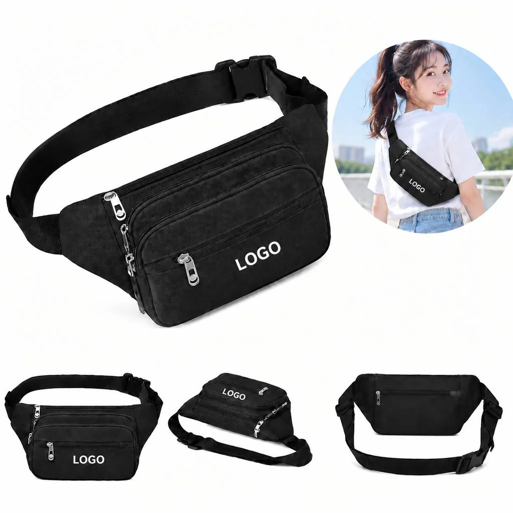 Hands-Free Adjustable Waist Pack with Multiple Compartments