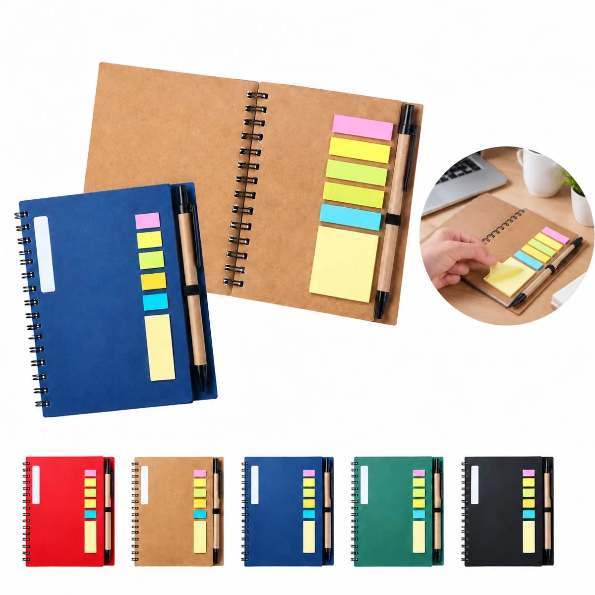 Portable Ruled Notebook Set for Note-Taking 2