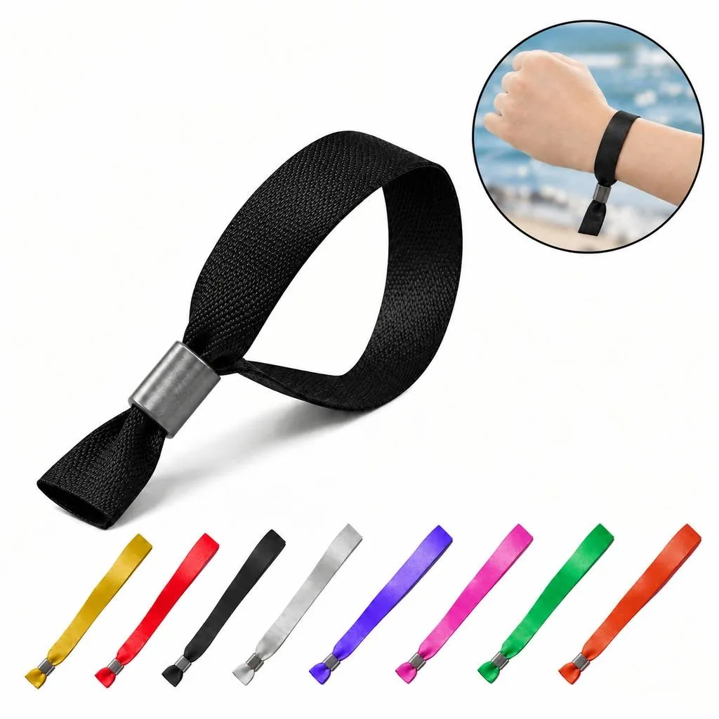 Adjustable Polyester Wrist Strap with Clear Pass Holder 2