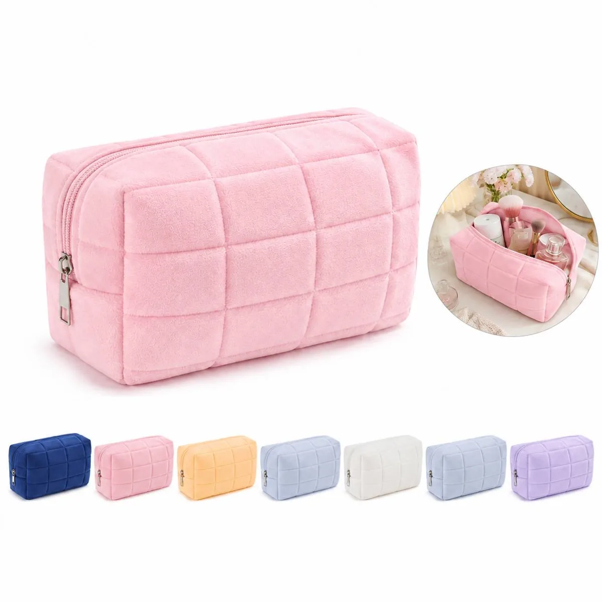 Compact Water-Resistant Cosmetic Organizer Bag for Travel 2
