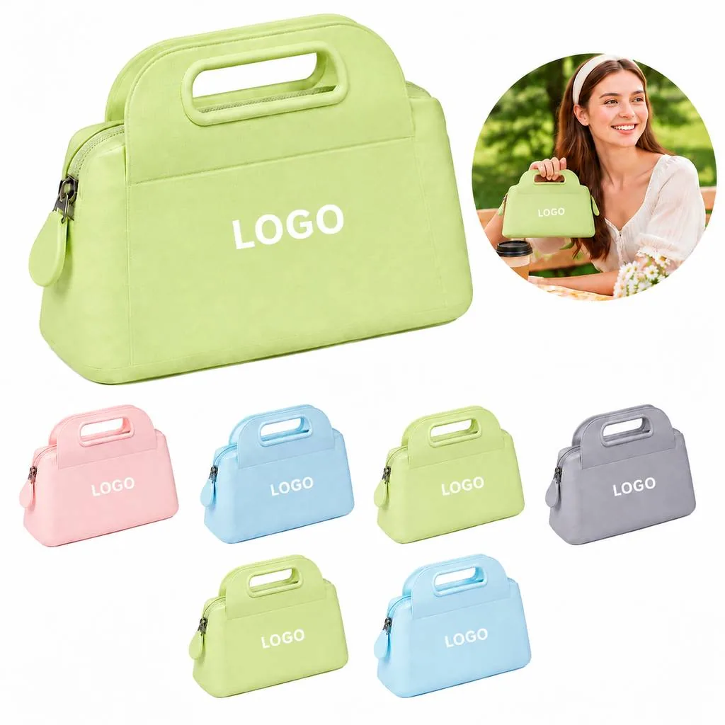 Waterproof Food-Grade Silicone Handbag with Zip Closure
