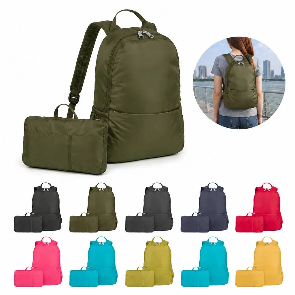 Eco-Friendly Reusable Shopping Tote Folds Compact 2