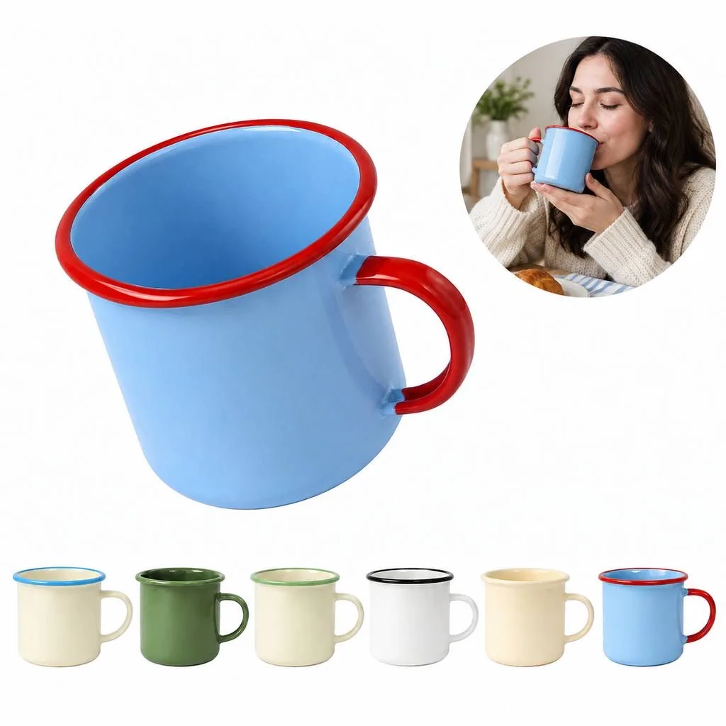 Vintage Style Ceramic Mug for Coffee and Tea 2