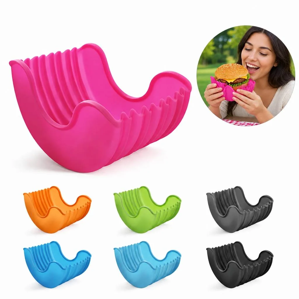 Flexible Silicone Burger Storage Container 2