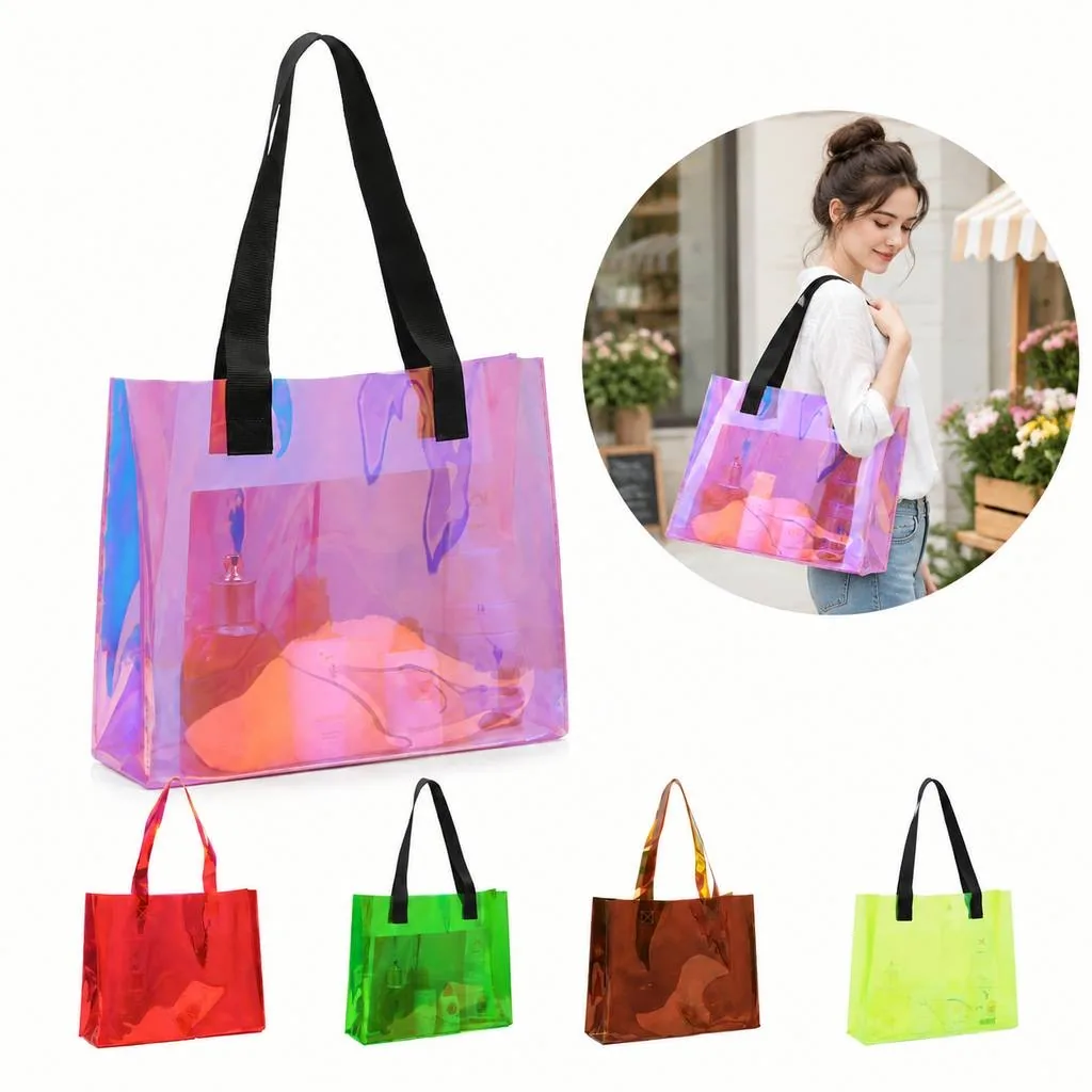 Clear PVC Laser-Cut Gift Bag with Sturdy Handle 2