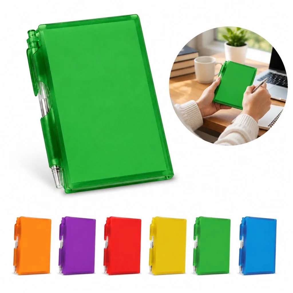 Spiral PP Notebook Set with Pen, Compact for Notes 2