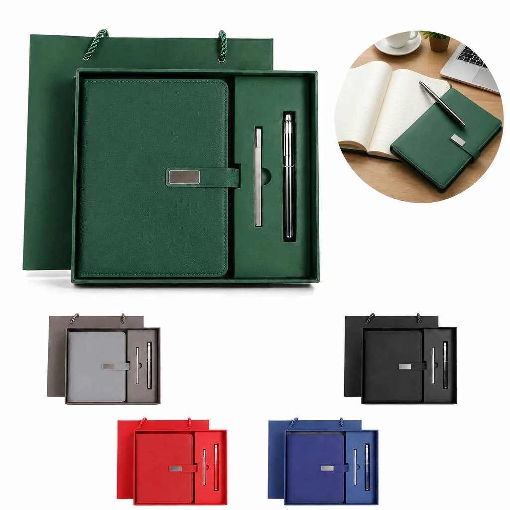 Hardcover Business Notebook and Pen Gift Set 2