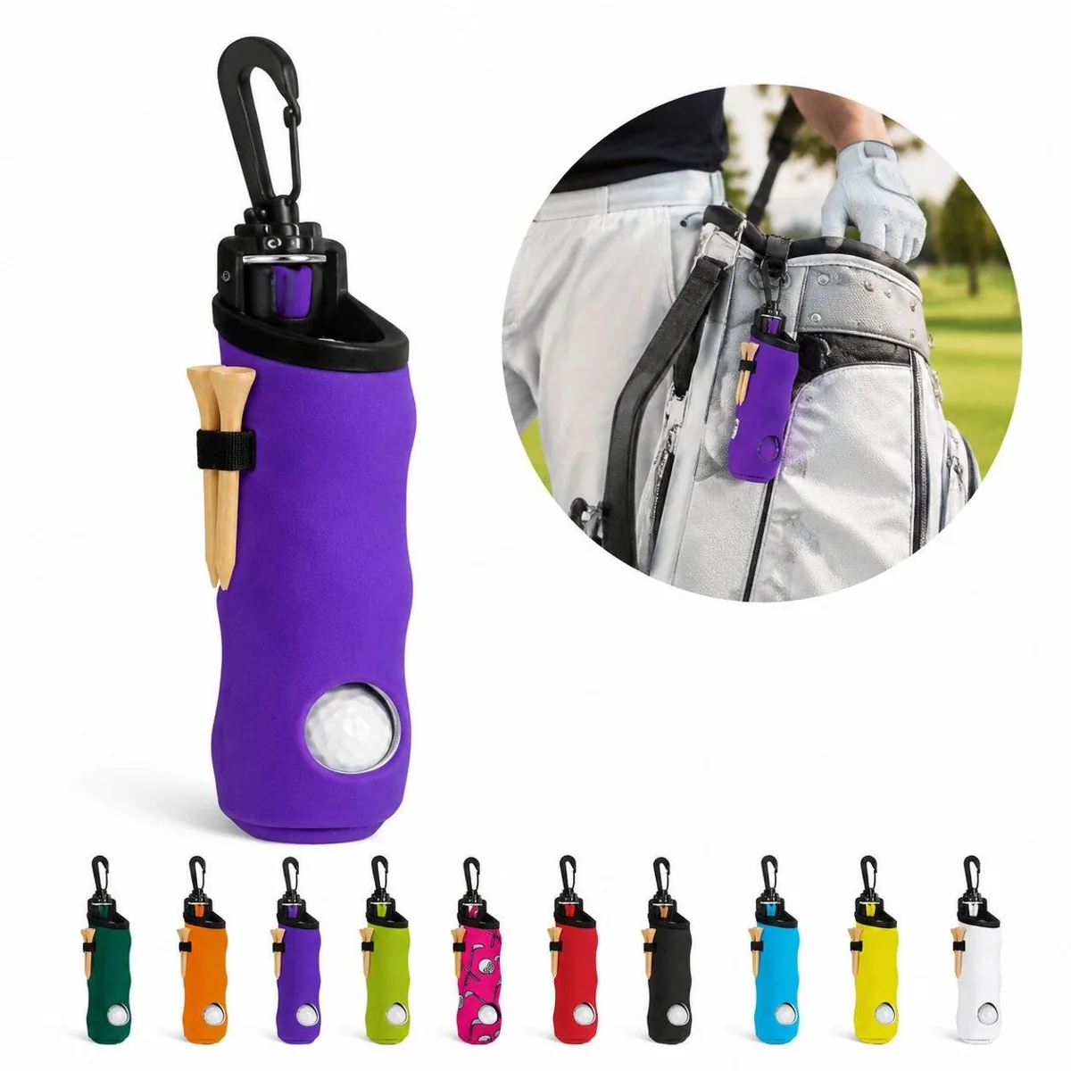 Compact Water-Resistant Neoprene Golf Accessory Pouch 2