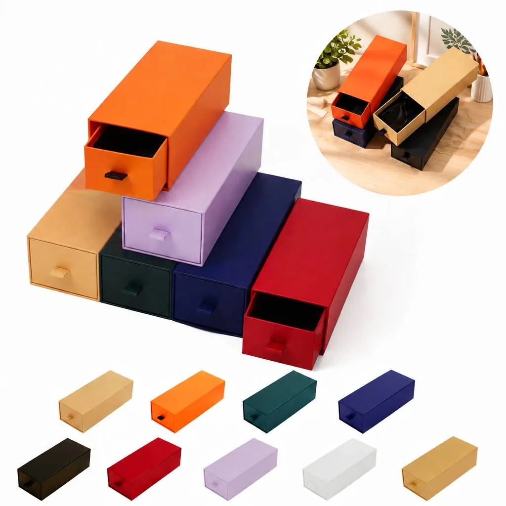 Rigid Drawer-Style Gift Box with Slide-Out Tray 2