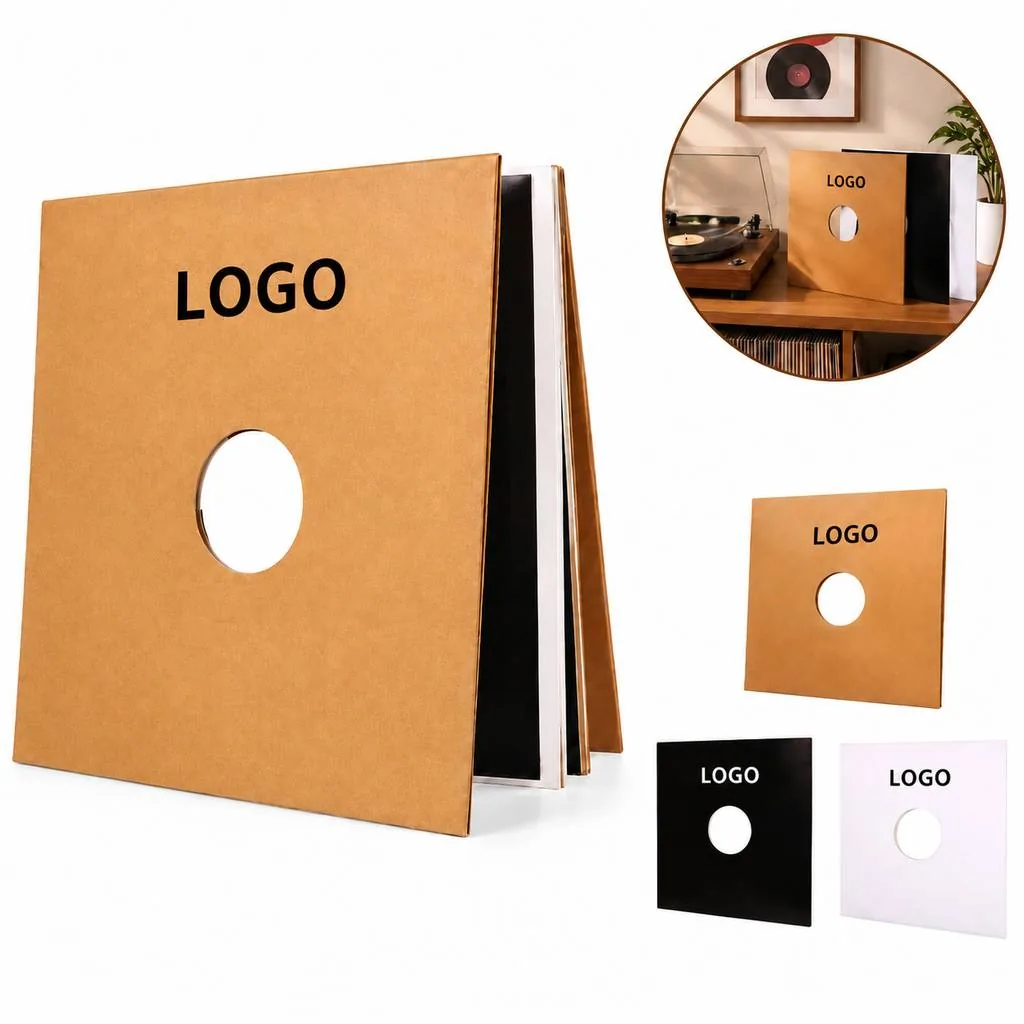 Clear 12-Inch LP Record Protective Covers with Resealable