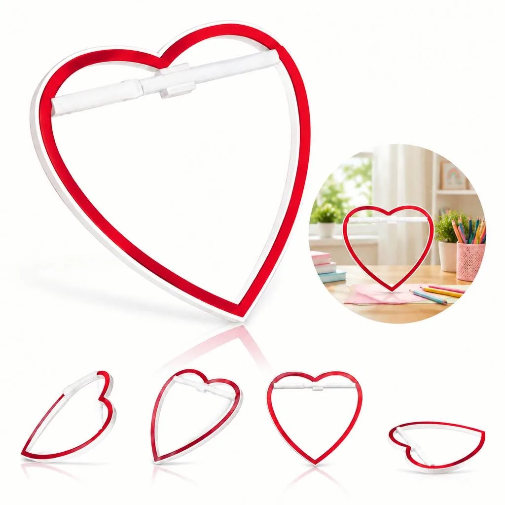 Heart-Shaped Magnetic Memo Board for Notes and Photos 2