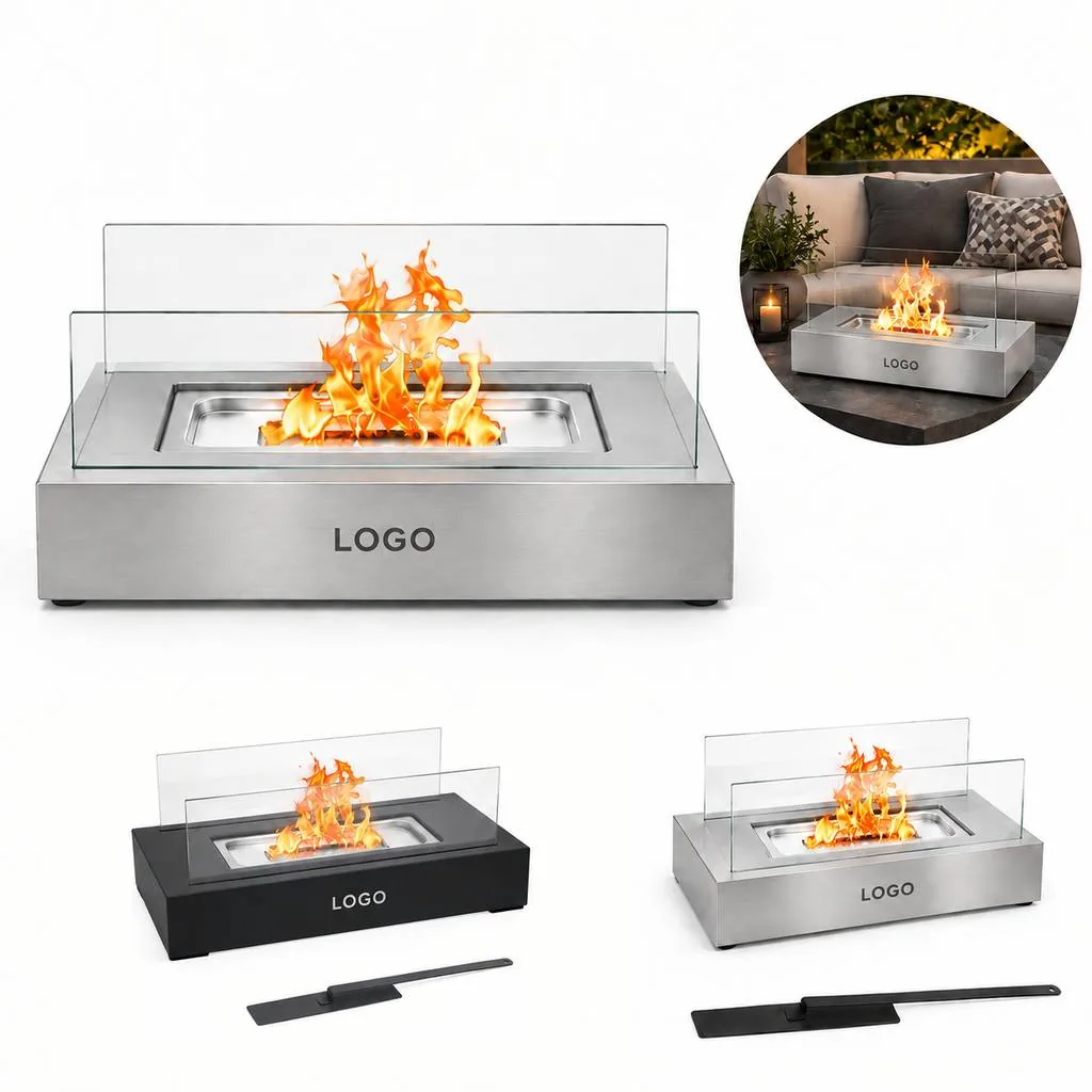 Portable Tabletop Mini Fireplace for Indoor Outdoor Use