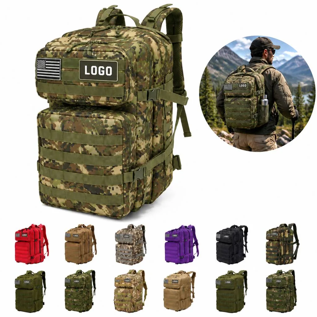 Water-Resistant Tactical Gear Backpack for Outdoor Use