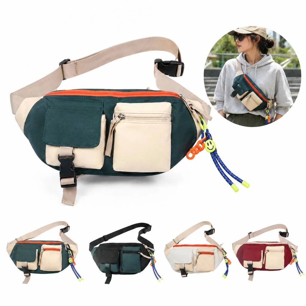Canvas Crossbody Messenger Bag with Adjustable Strap 2