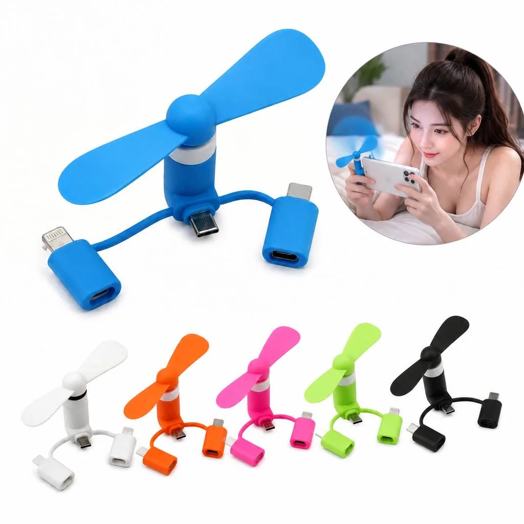 Portable Clip-On Phone Cooling Fan with USB Power 2