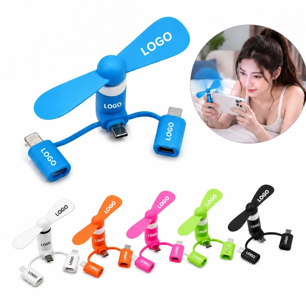 Portable Clip-On Phone Cooling Fan with USB Power