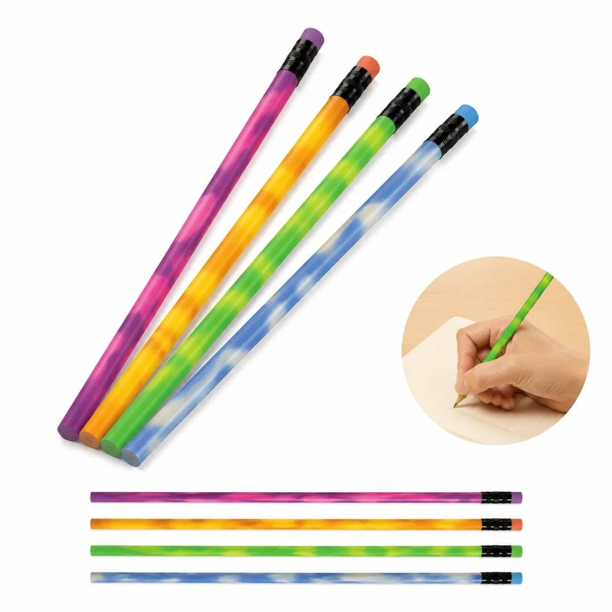 Eco Recycled Mood Pencil Set with Color-Changing Barrel 2