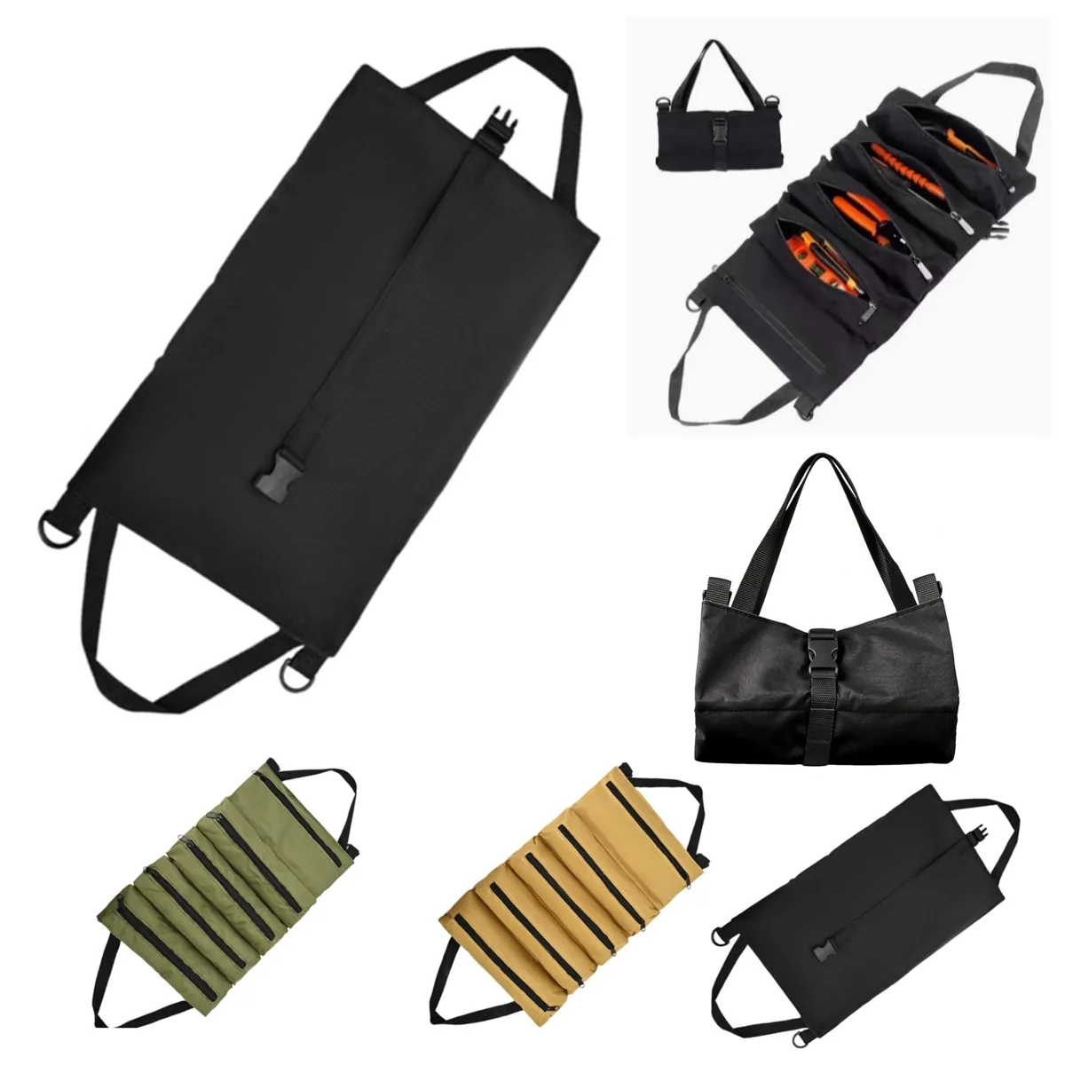 Water-Resistant Canvas Work Bag with Padded Strap 2