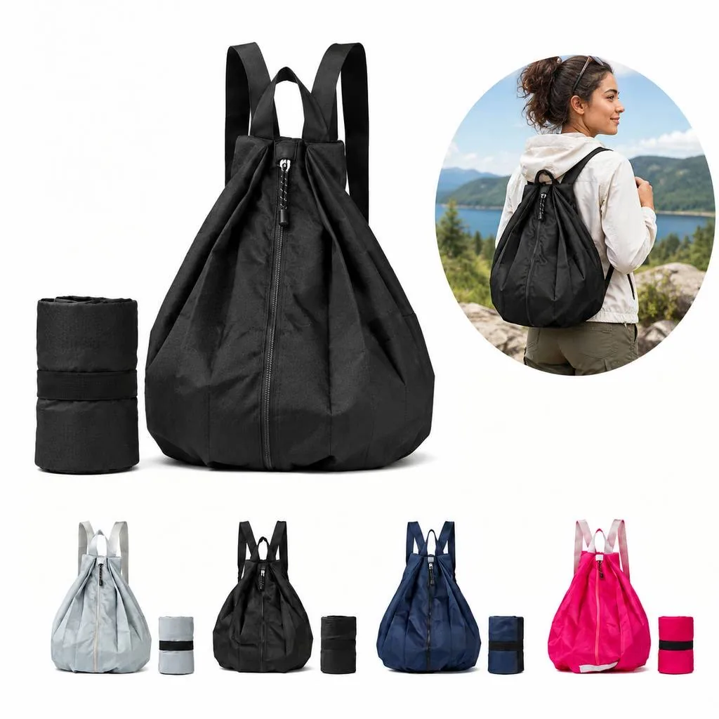 Foldable Water-Resistant Nylon Daypack Lightweight 2