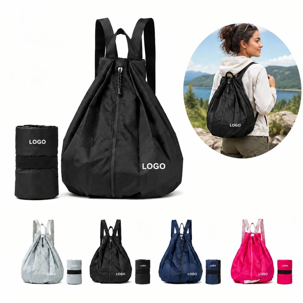 Foldable Water-Resistant Nylon Daypack Lightweight