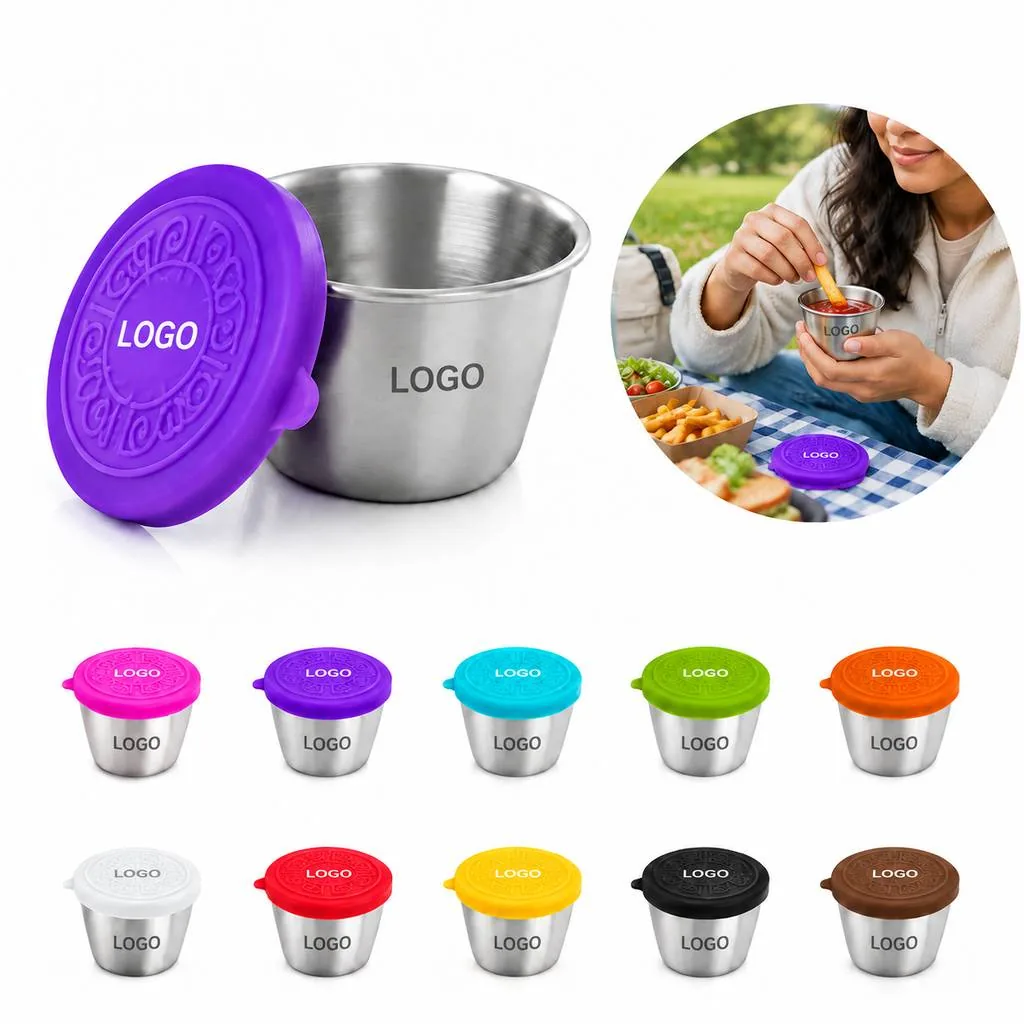 Leakproof Stainless Steel Sauce Container with Lid