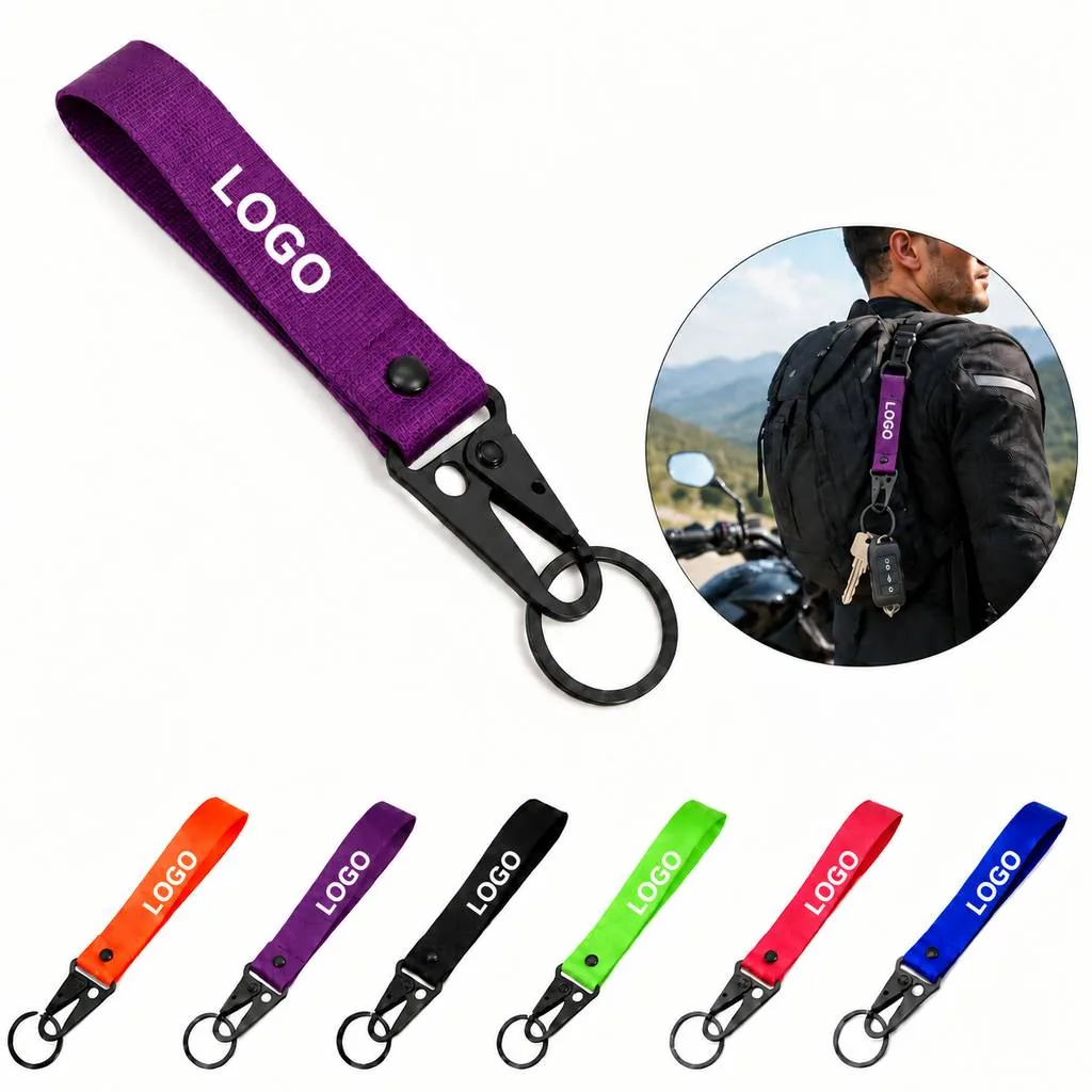 Durable Woven Moto Keychain Compact Key Organizer