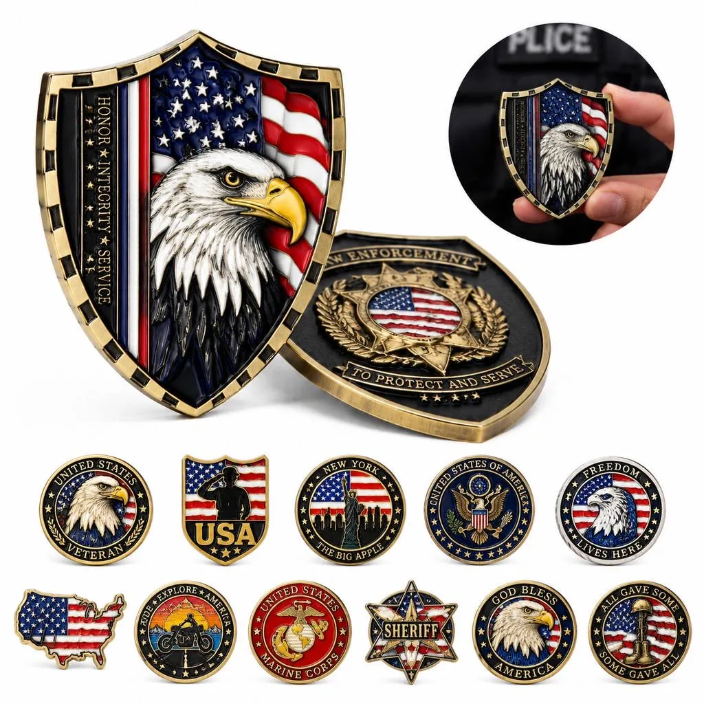 Custom Soft Enamel Coins with Pin Backing for Collectors 2