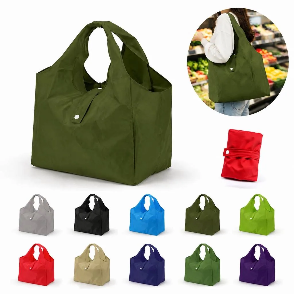 Reusable Compact Folding Oxford Tote for Shopping 2