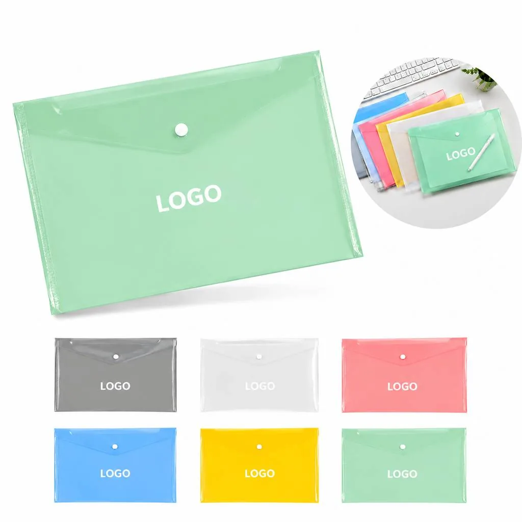 Clear A4 Document Holder Transparent Plastic File Bag