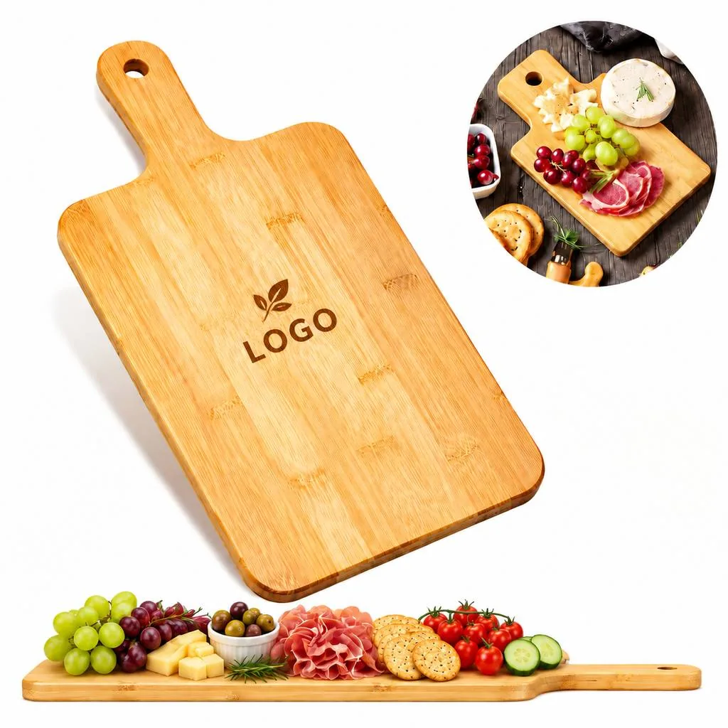 Bamboo Serving Platter with Side Compartments
