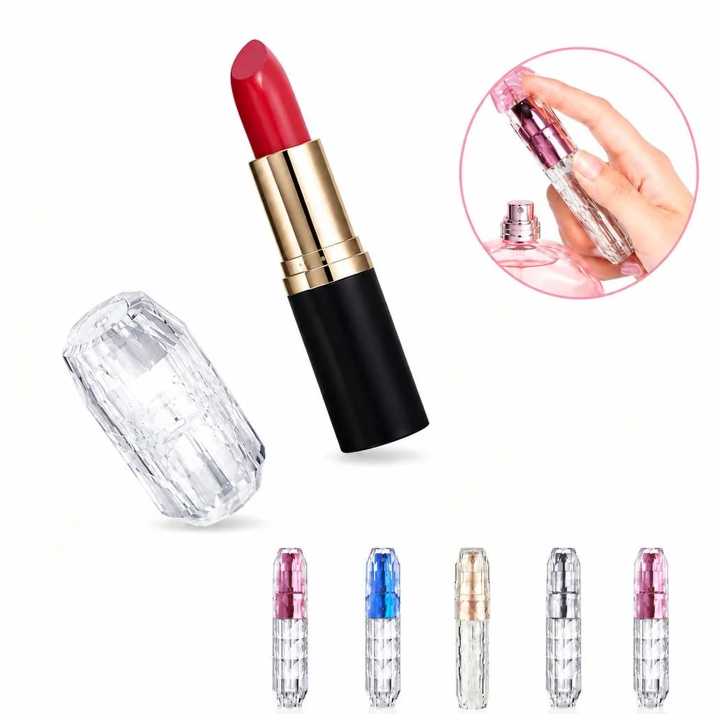Diamond Pattern Refillable Travel Perfume Atomizer 2