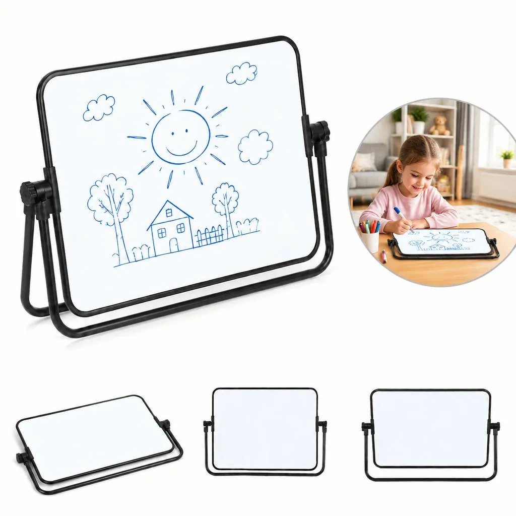 Double-Sided Rotating Desktop Whiteboard for Desk 2